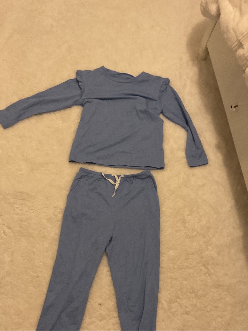 Kids Blue Long-Sleeve Pajama Set - Cozy Sleepwear